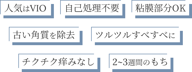 ブラジリアンワックスの特長